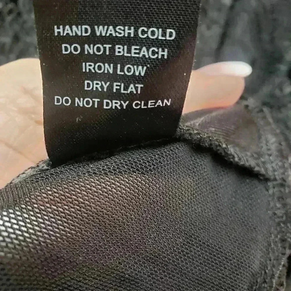 Haute Monde Black Mesh/Floral Bodysuit - Picture 7 of 8